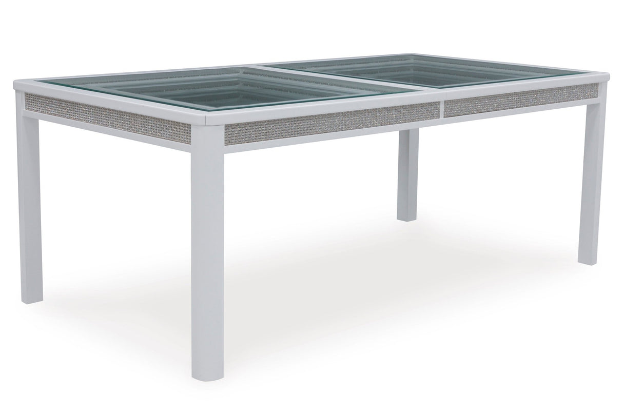 Chalanna Rectangular Dining Table - White | Ashley - Home Elegance USA