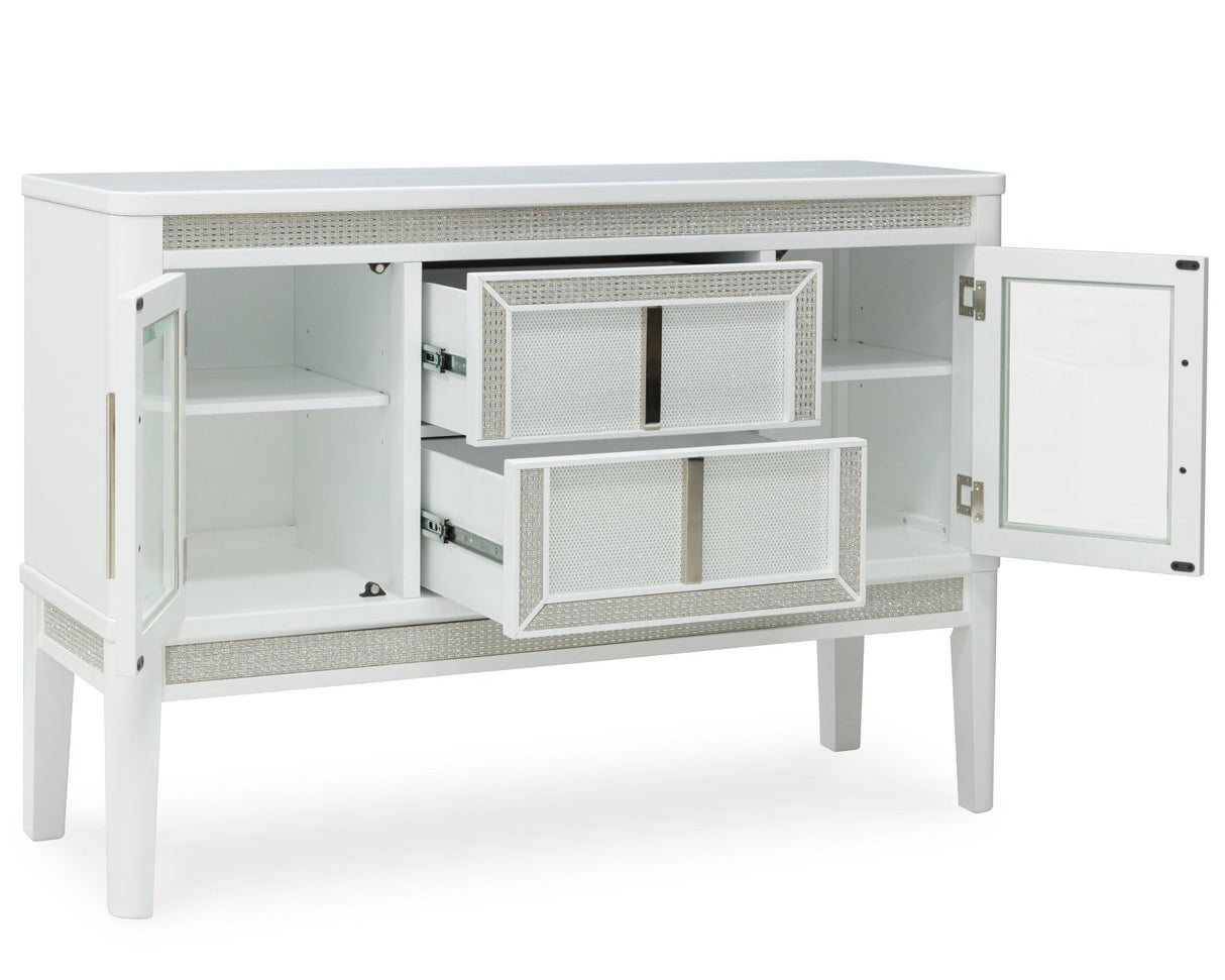 Chalanna Dining Room Server - White | Ashley - Home Elegance USA - 3