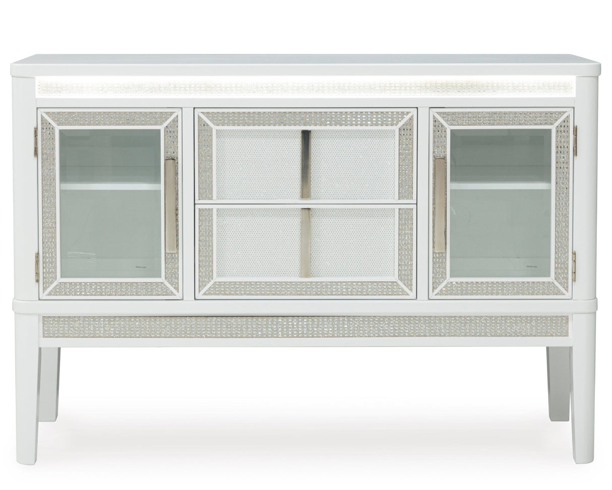 Chalanna Dining Room Server - White | Ashley - Home Elegance USA - 1