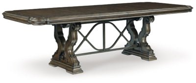Ashley Dark Brown Maylee D947D5 Dining Extension Table | Home Elegance USA