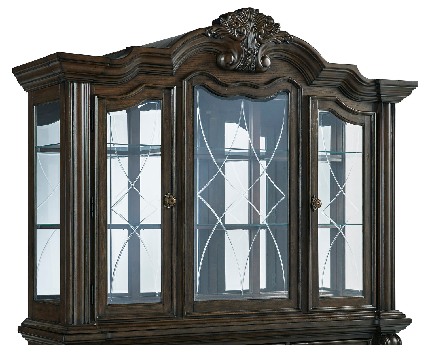Ashley Dark Brown Maylee D947D1 Dining Buffet and Hutch - Home Elegance USA