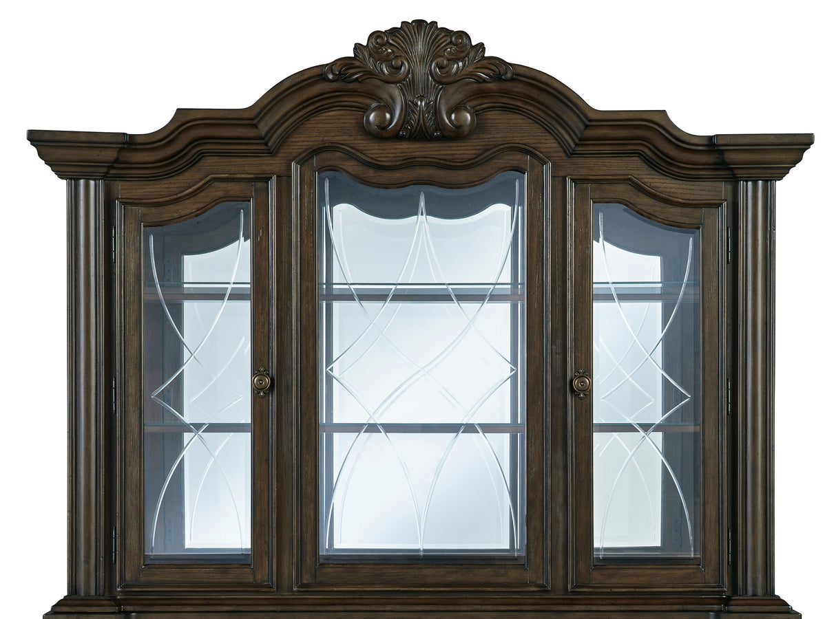 Ashley Dark Brown Maylee D947D1 Dining Buffet and Hutch - Home Elegance USA