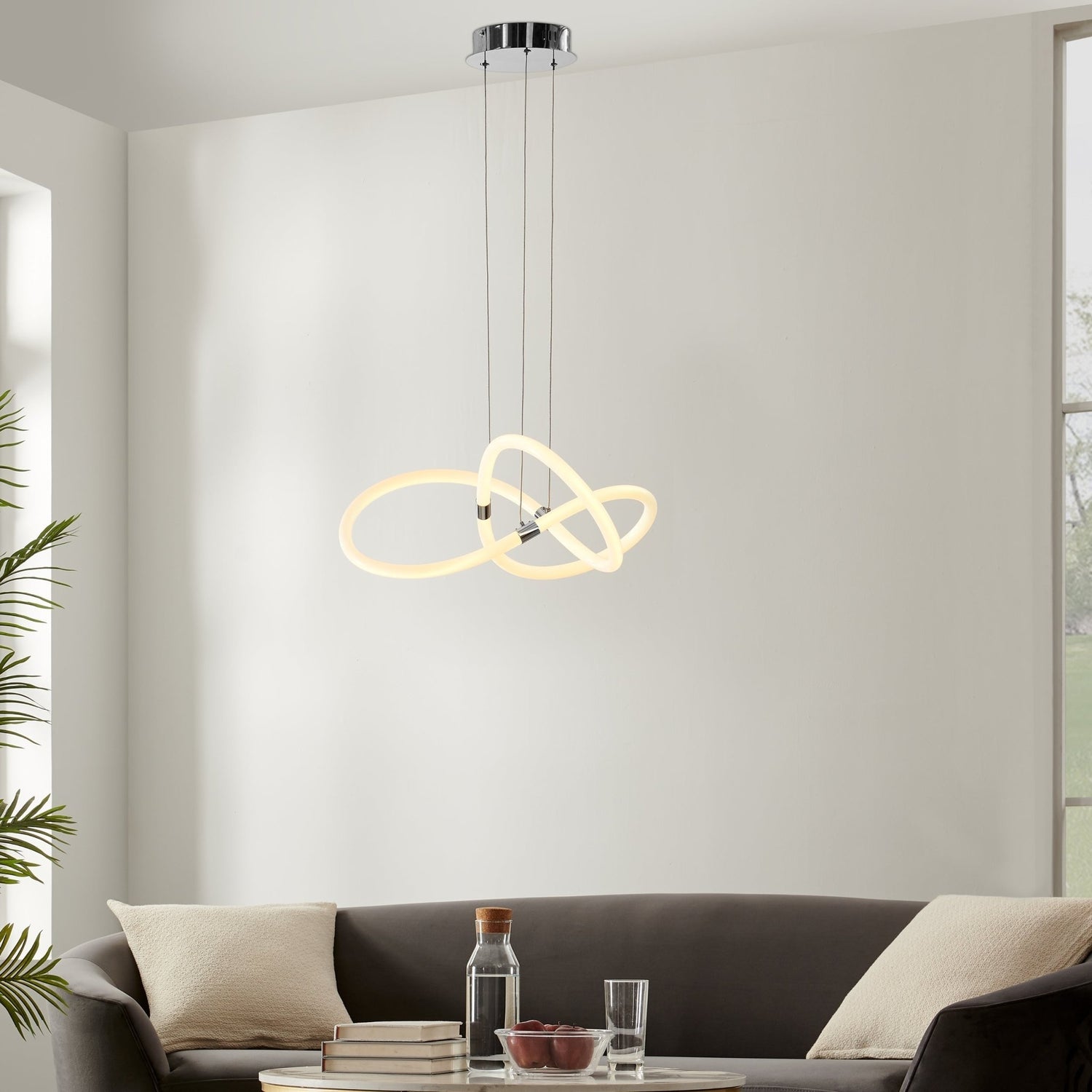 Daisy Led Adjustable Chandelier // Chrome | Finesse | Home Elegance USA