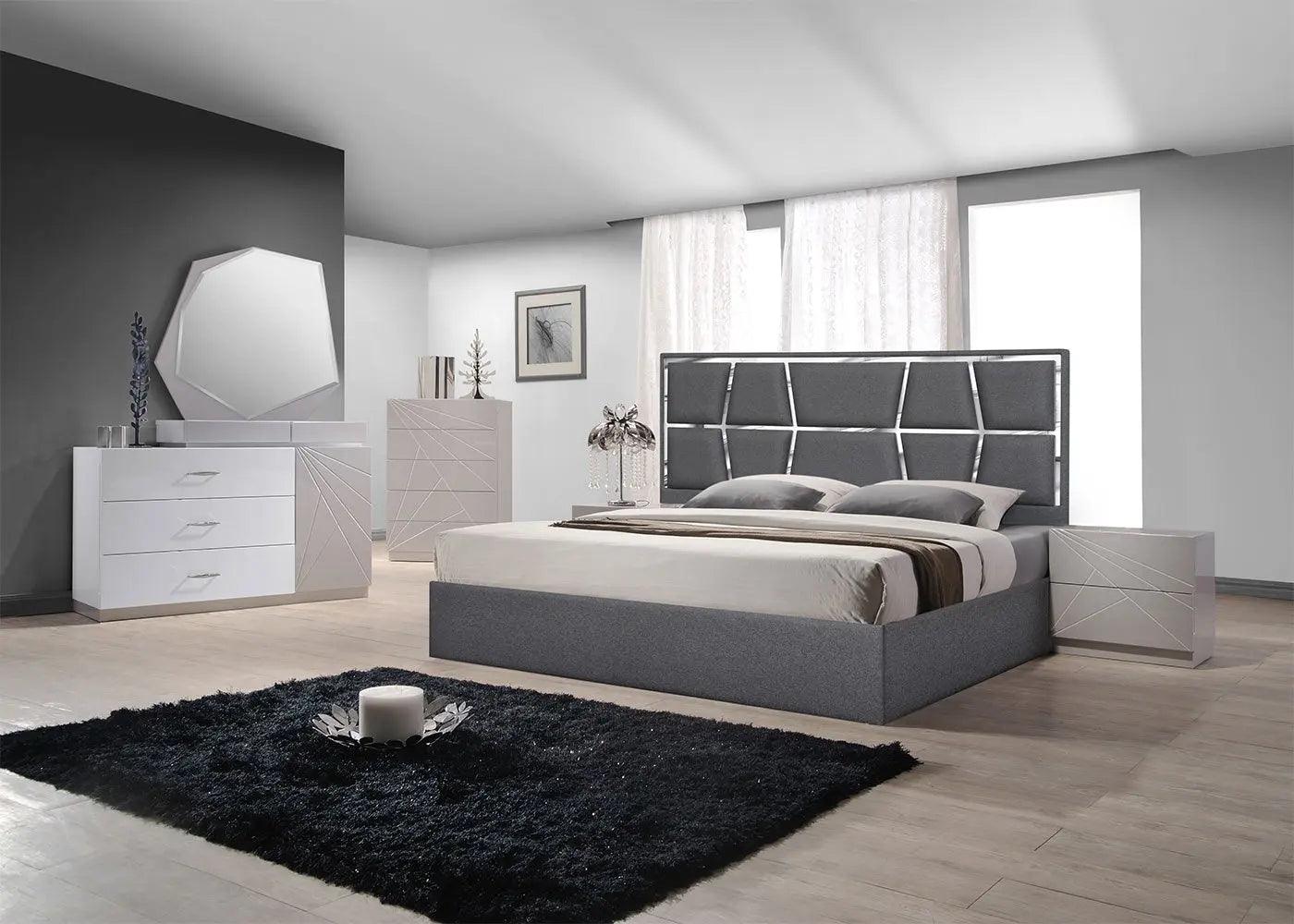 Degas Bed In Charcoal | J&M | Home Elegance USA