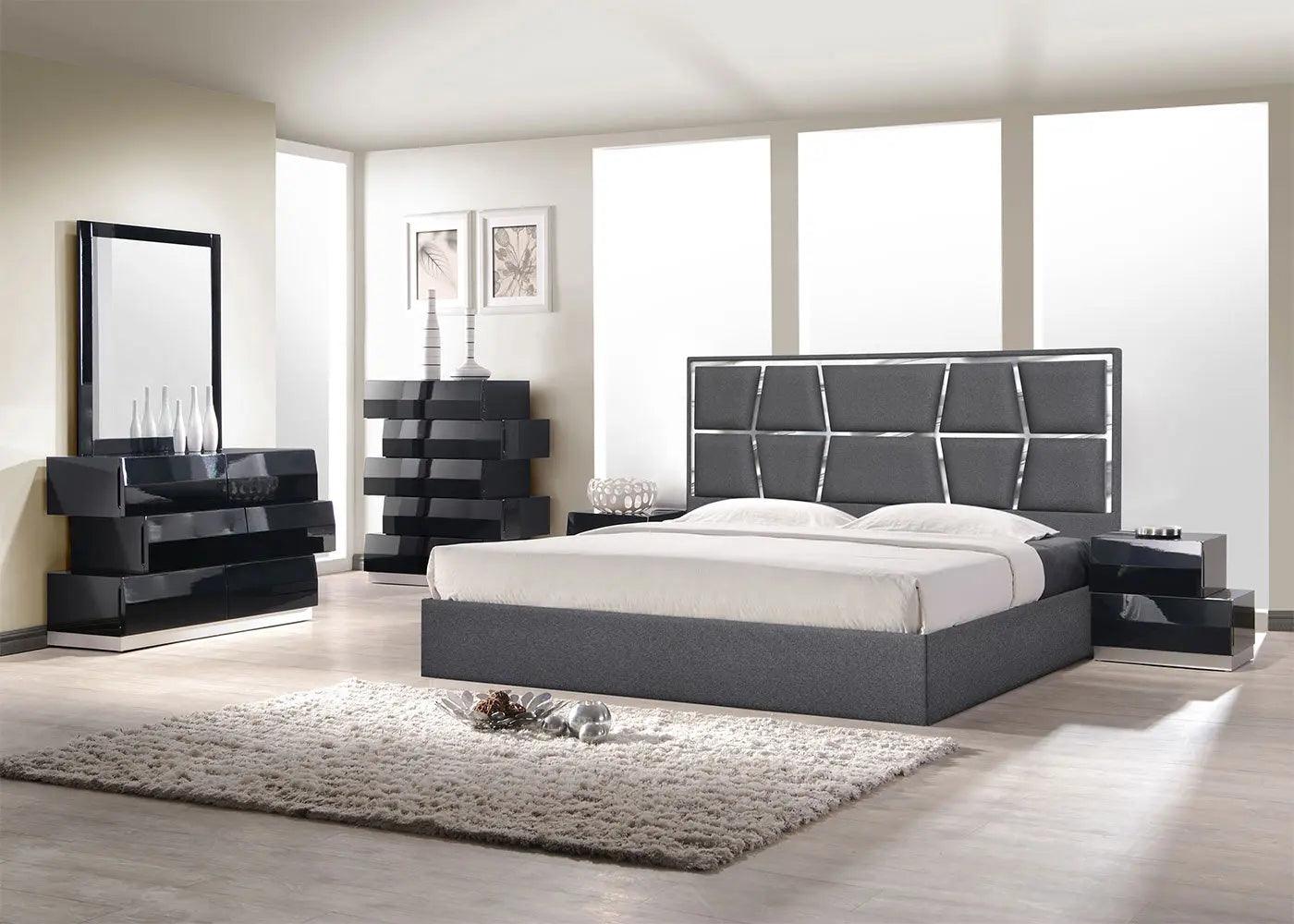 Degas Bed In Charcoal | J&M | Home Elegance USA