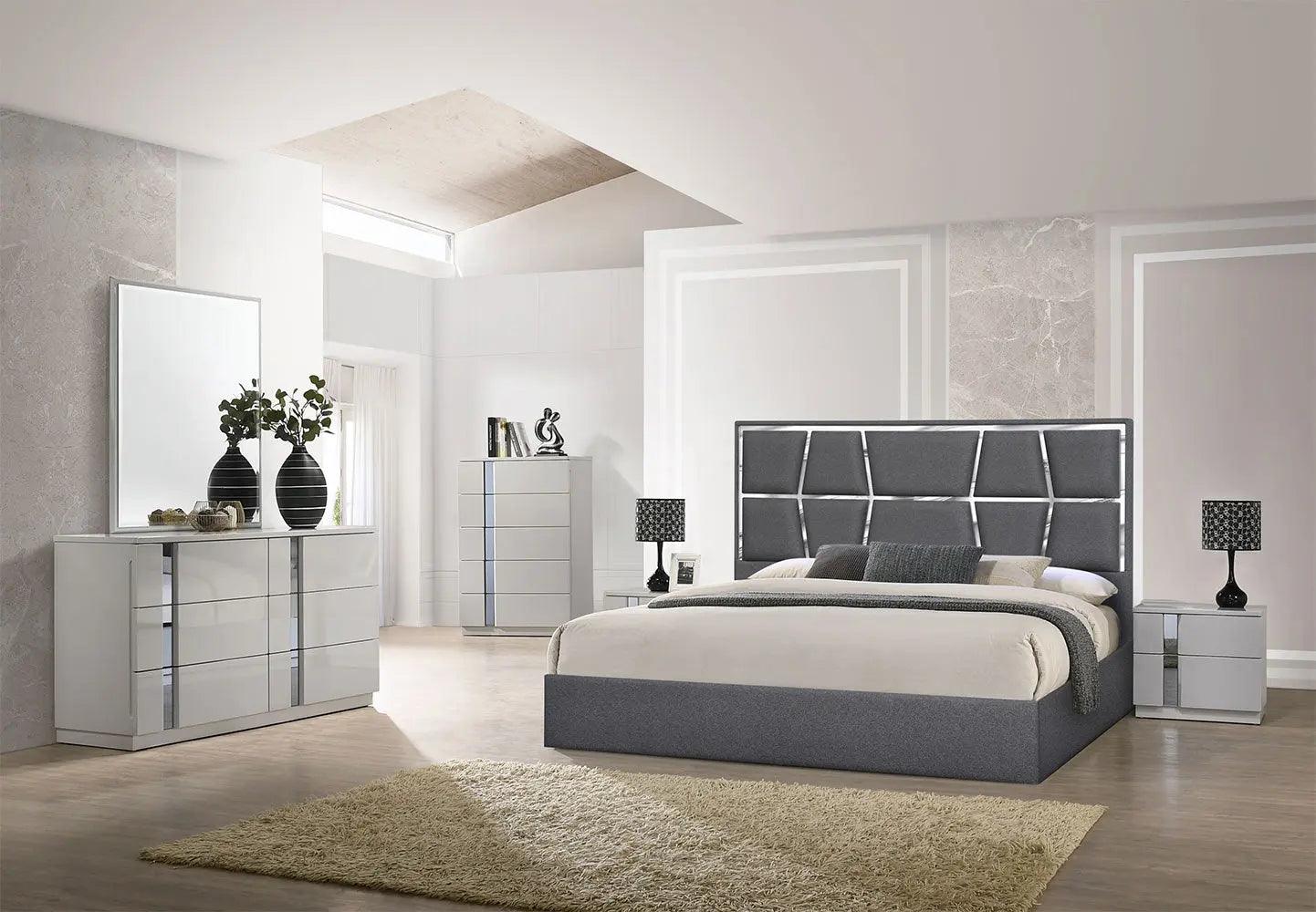 Degas Bed In Charcoal | J&M | Home Elegance USA