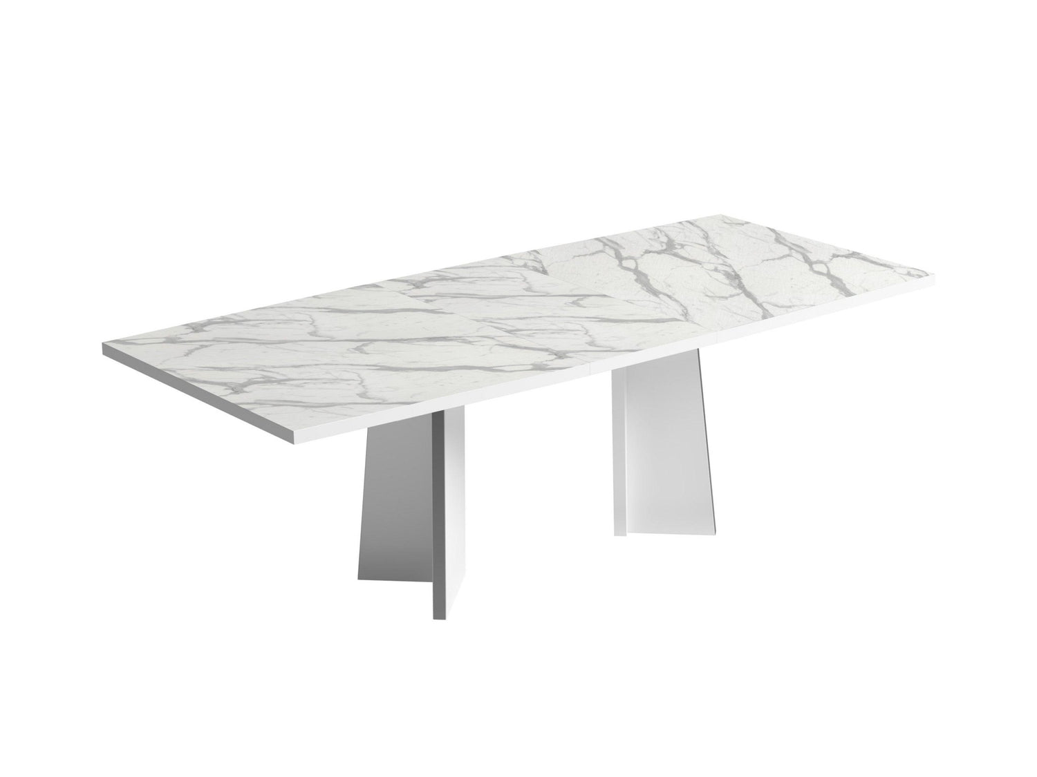 Carrara Dining Table With 18'' Extension - Carraratable | ESF | Home Elegance USA