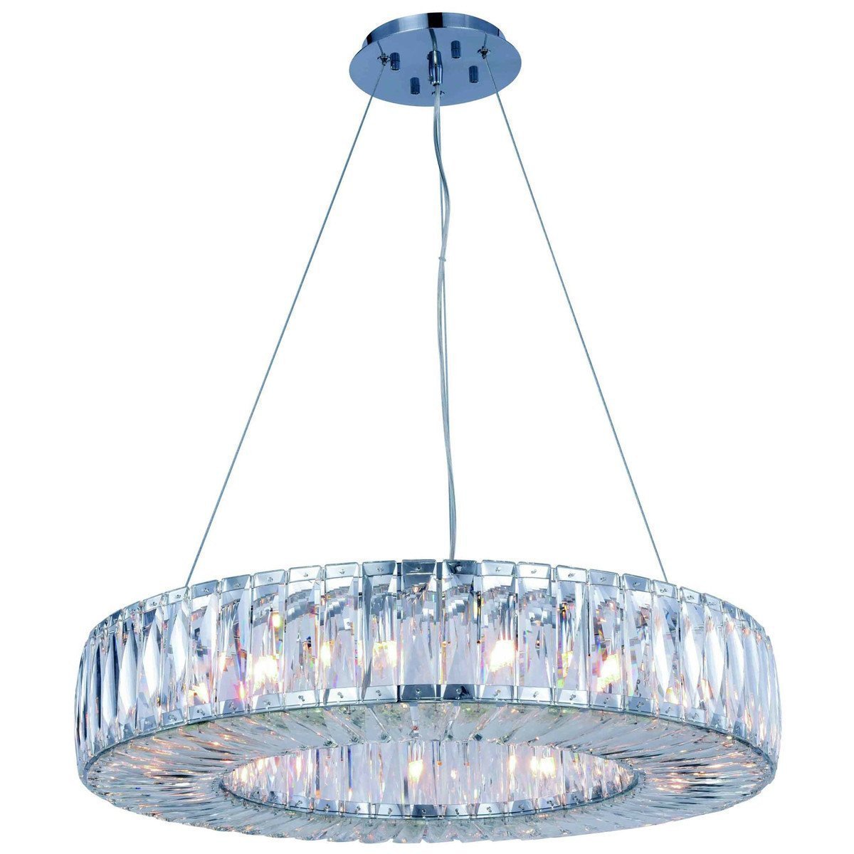 Cuvette Collection 15 Lights Chrome Chandelier | Elegant Lighting | Home Elegance USA