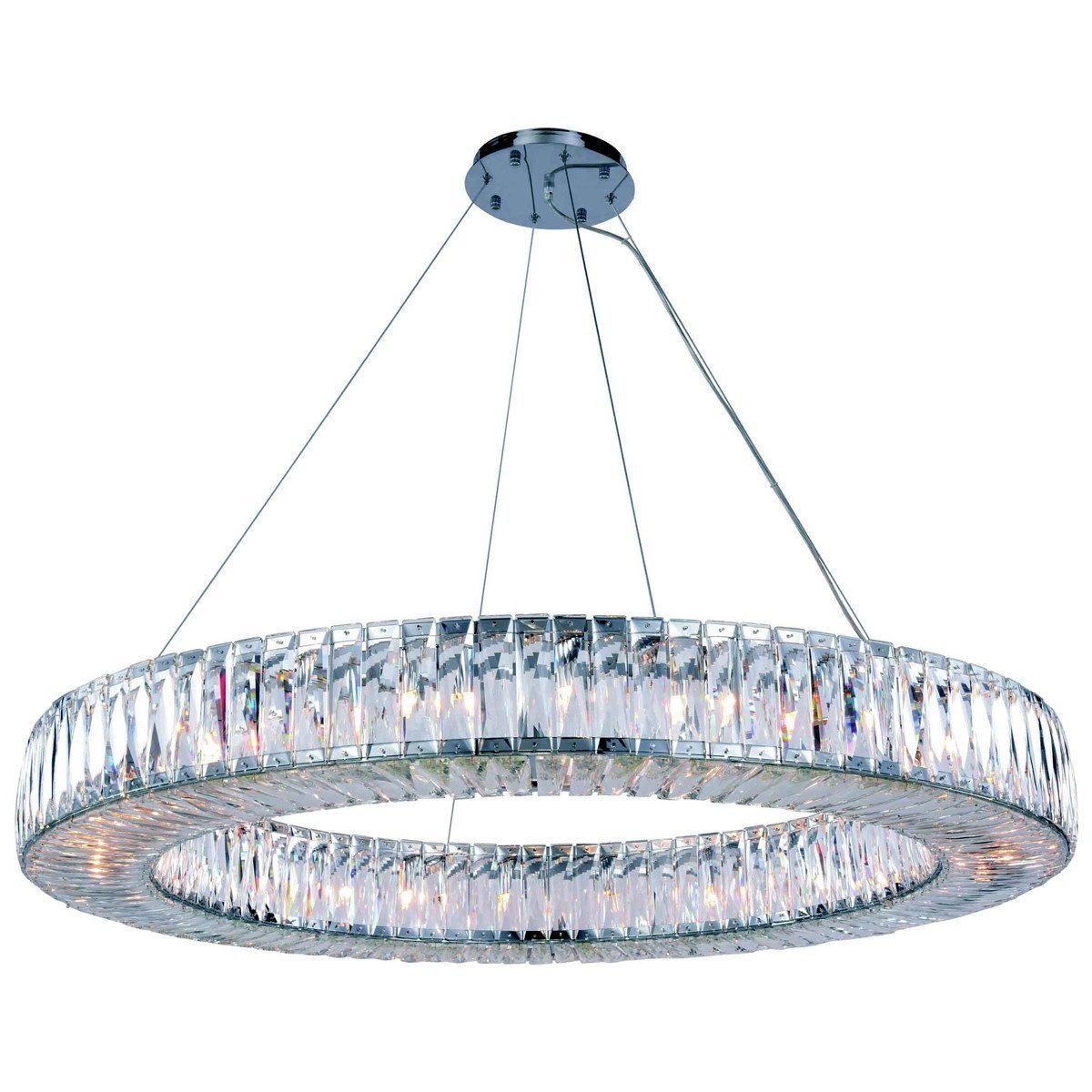 Cuvette Collection 24 Lights Chrome Chandelier | Elegant Lighting | Home Elegance USA