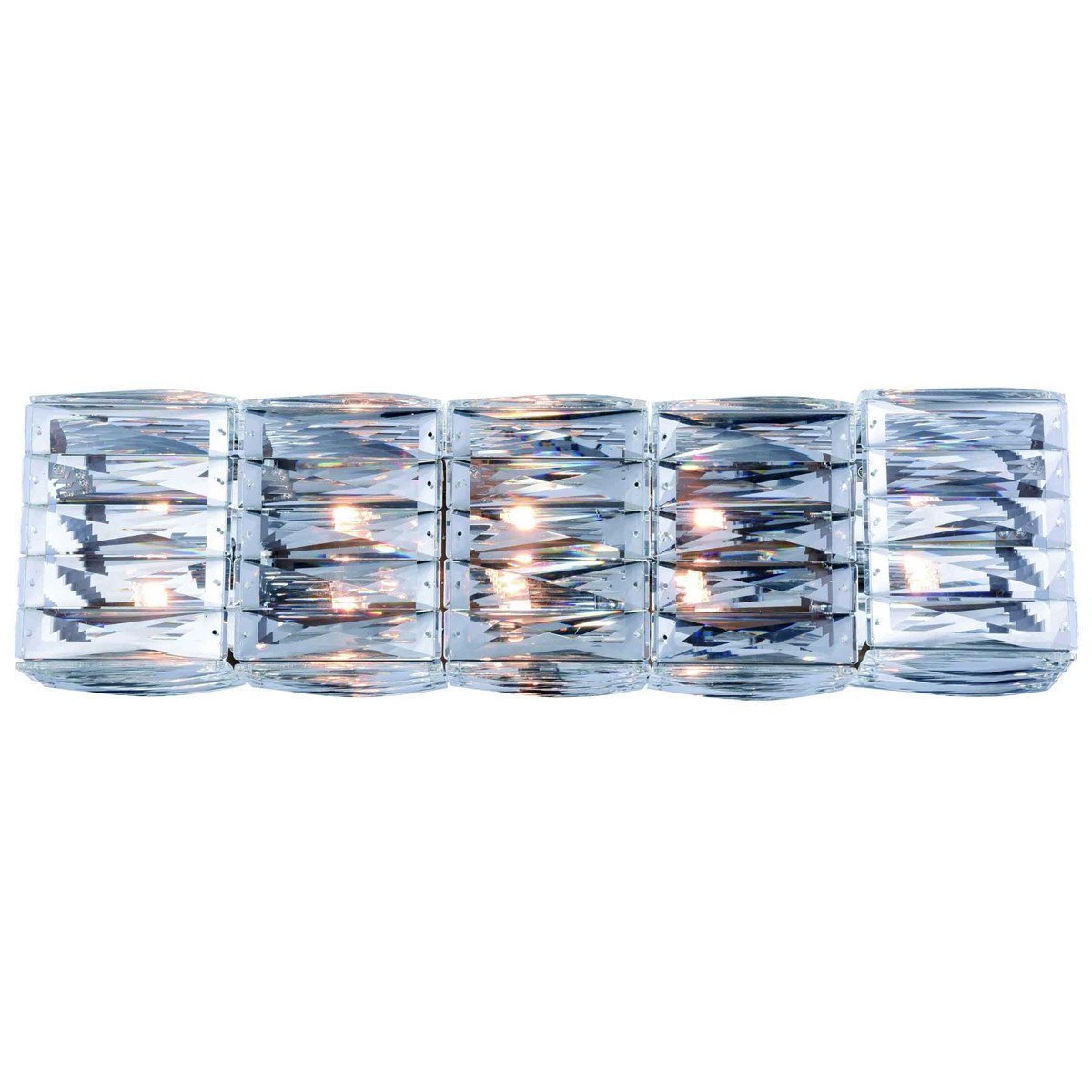 Cuvette Collection 5 Lights Chrome Wall Sconce | Elegant Lighting | Home Elegance USA