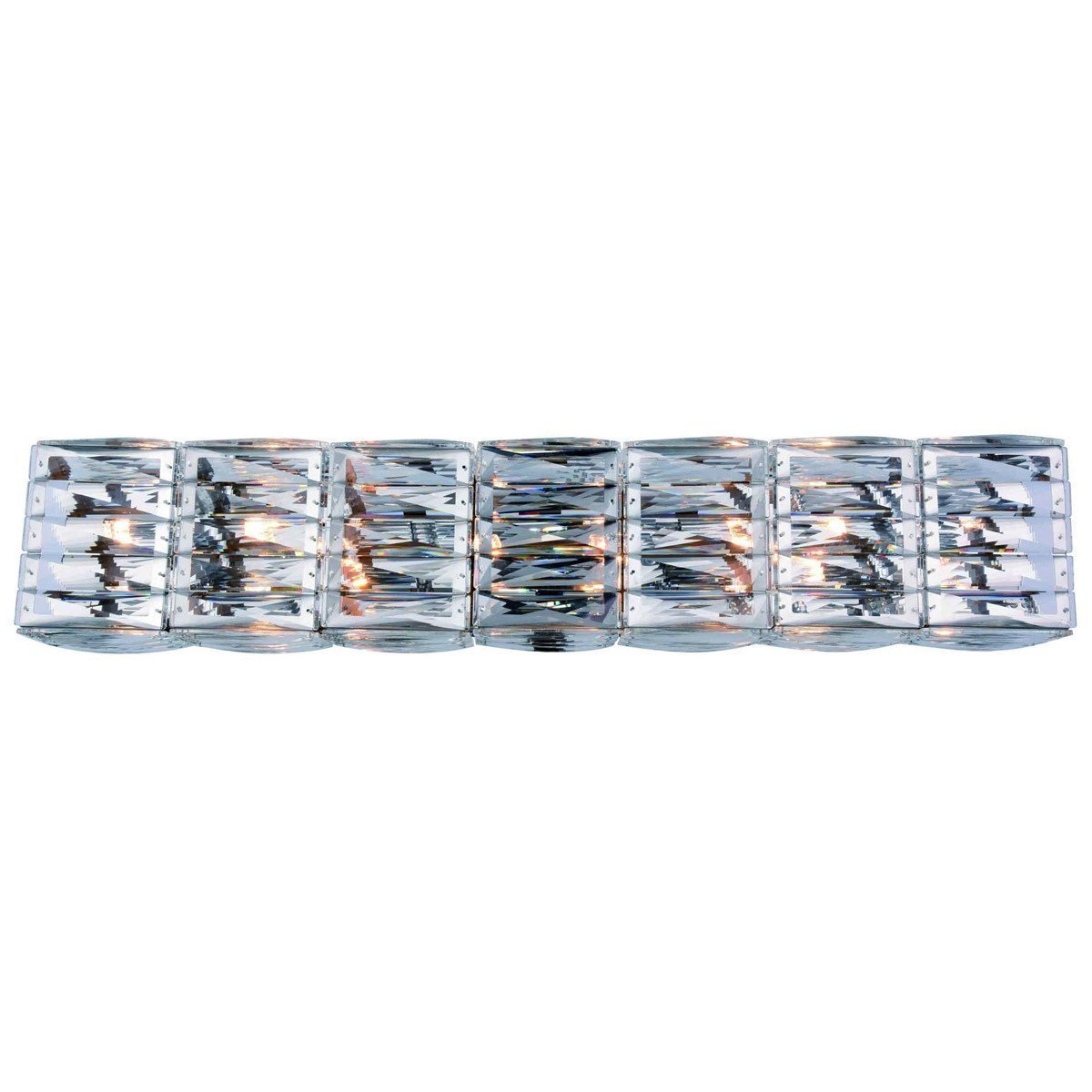 Cuvette Collection 8 Lights Chrome Wall Sconce | Elegant Lighting | Home Elegance USA