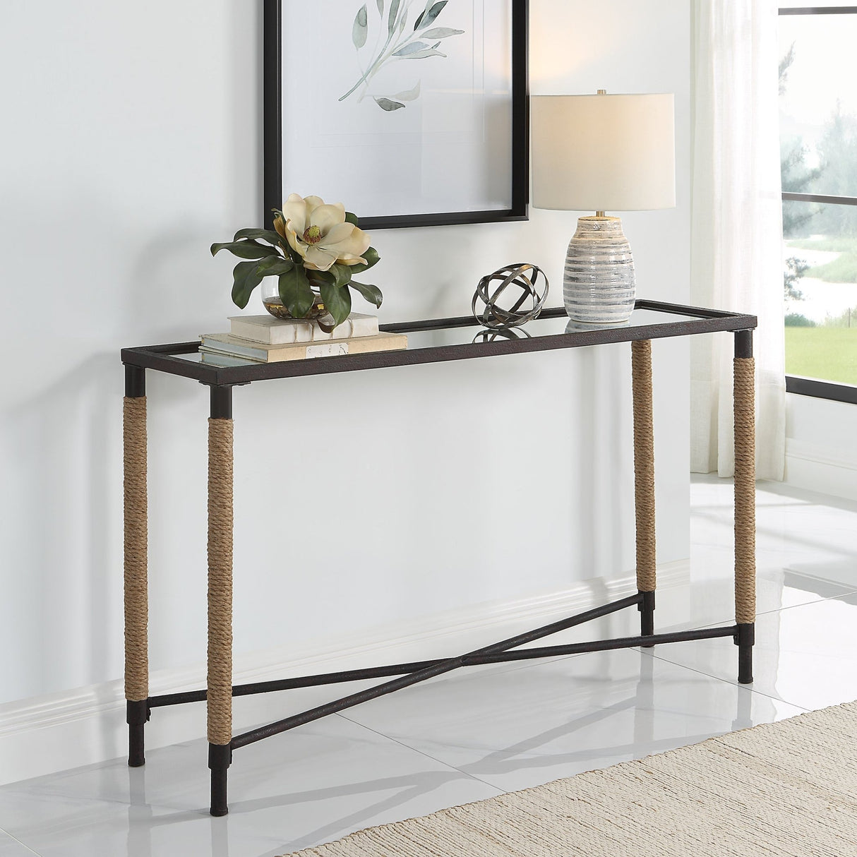 Braddock Coastal Console Table | Uttermost | Home Elegance USA