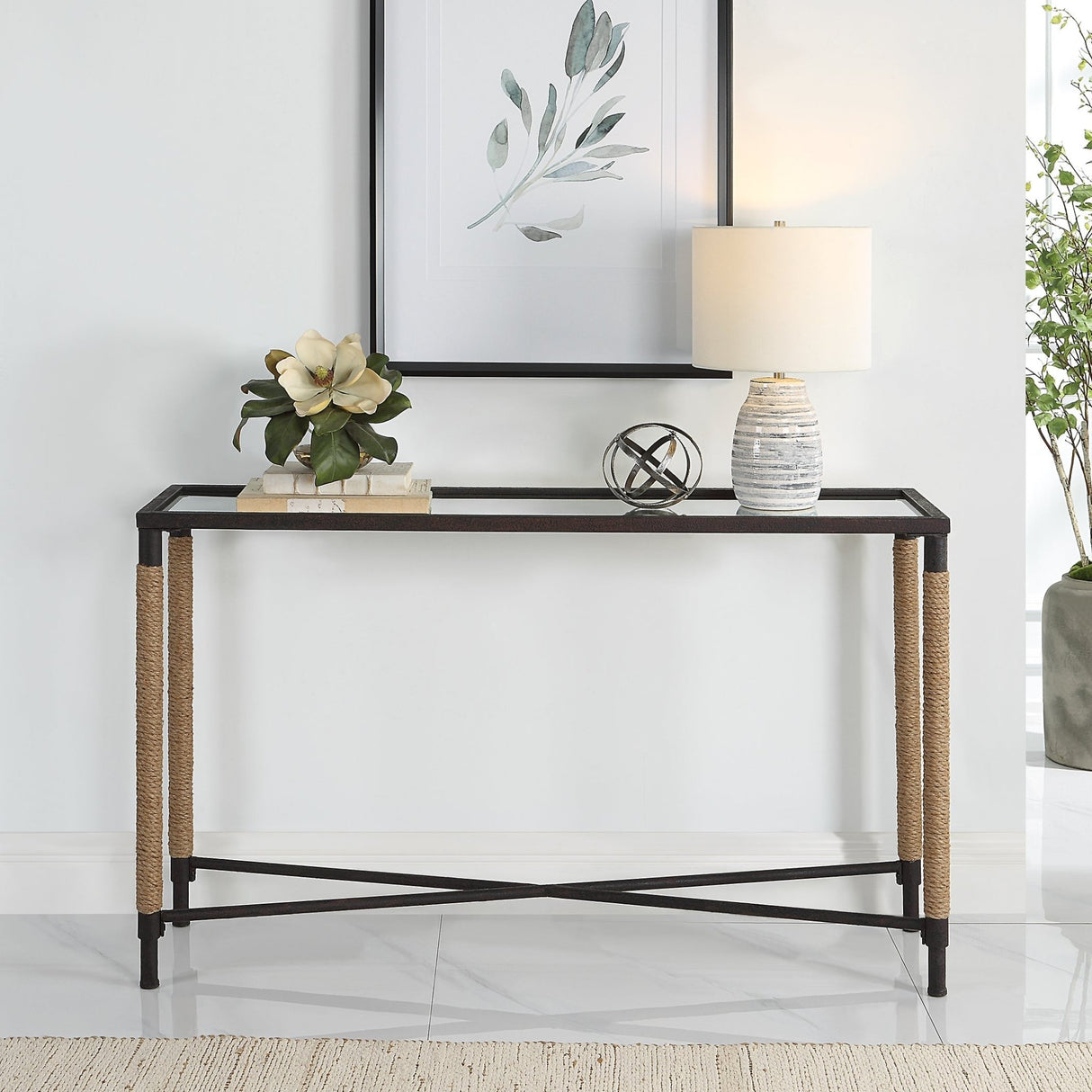 Braddock Coastal Console Table | Uttermost | Home Elegance USA