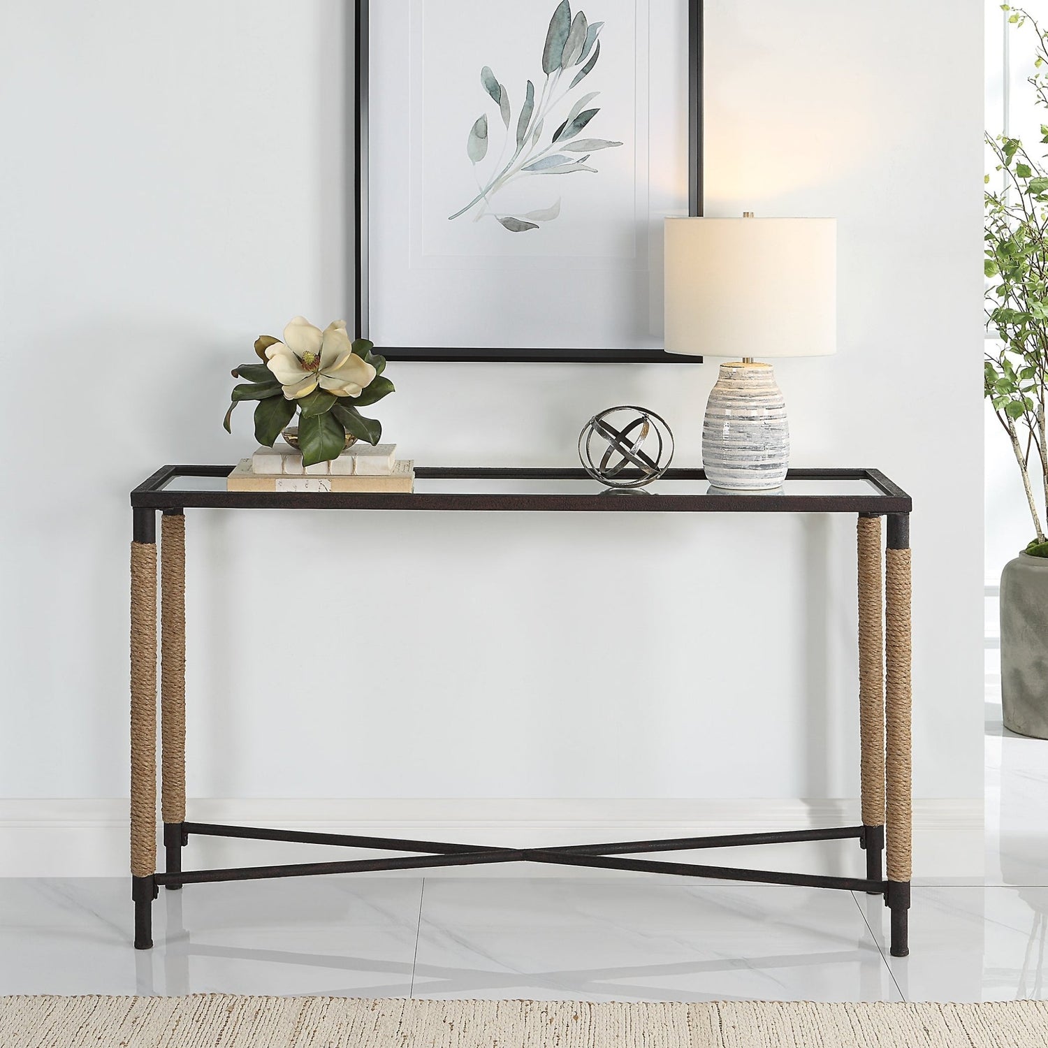 Braddock Coastal Console Table | Uttermost | Home Elegance USA
