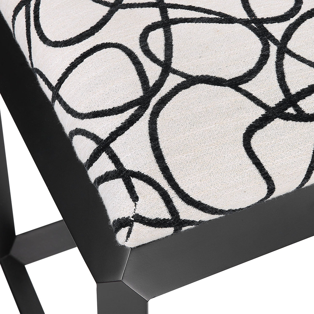 Curls Gray Small Bench | Uttermost | Home Elegance USA
