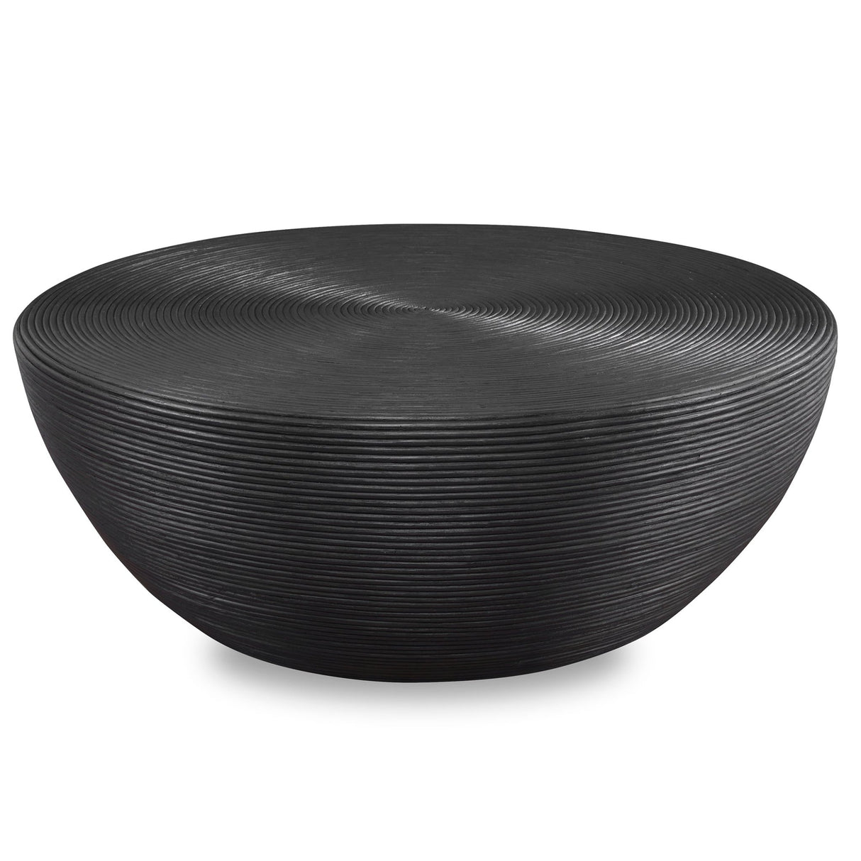 Bongo Black Rattan Coffee Table | Uttermost | Home Elegance USA