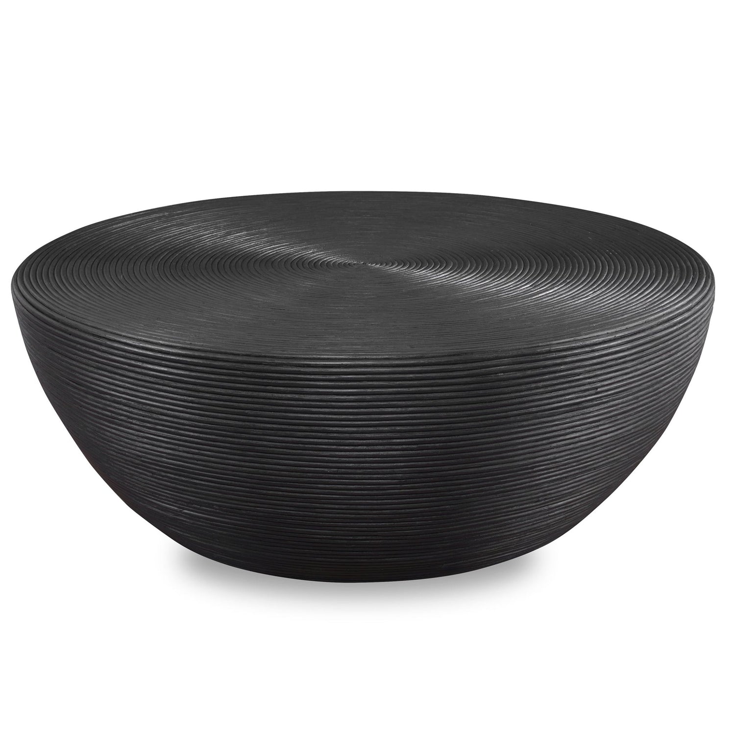 Bongo Black Rattan Coffee Table | Uttermost | Home Elegance USA