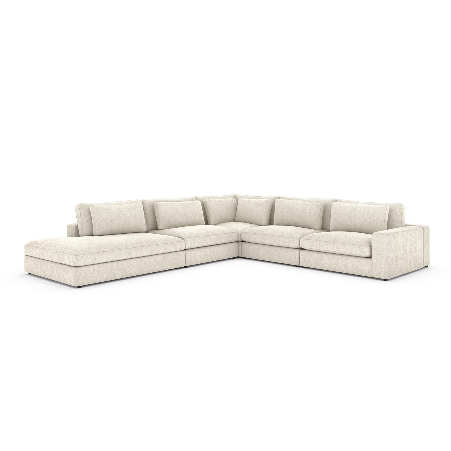 Four Hands Bloor 4 Pc Sectional With Bumper Chaise - Home Elegance USA