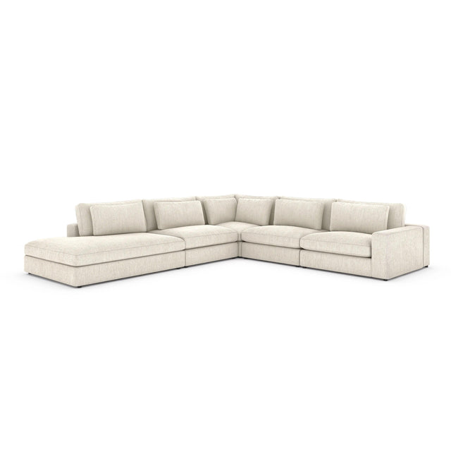 Four Hands Bloor 4 Pc Sectional With Bumper Chaise - Home Elegance USA