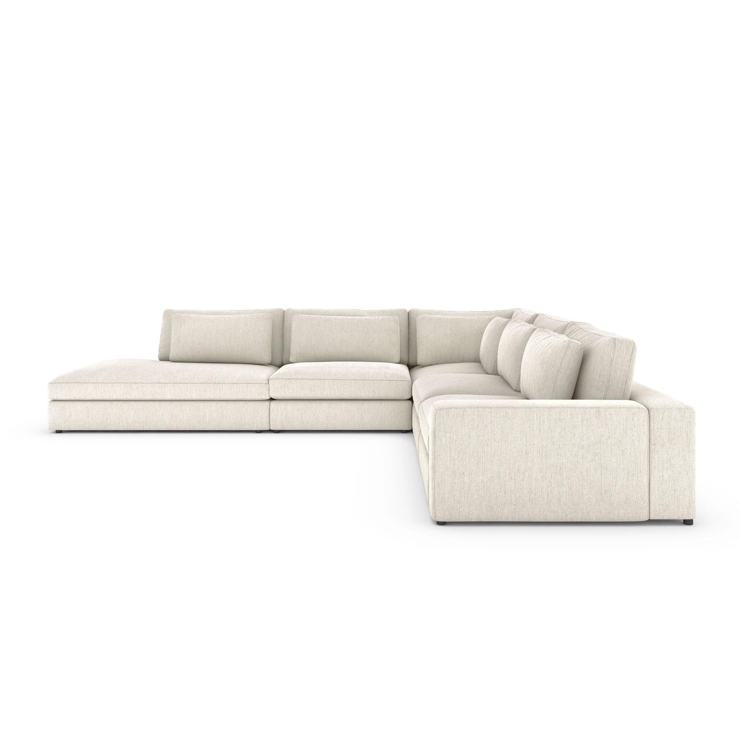 Four Hands Bloor 4 Pc Sectional With Bumper Chaise - Home Elegance USA