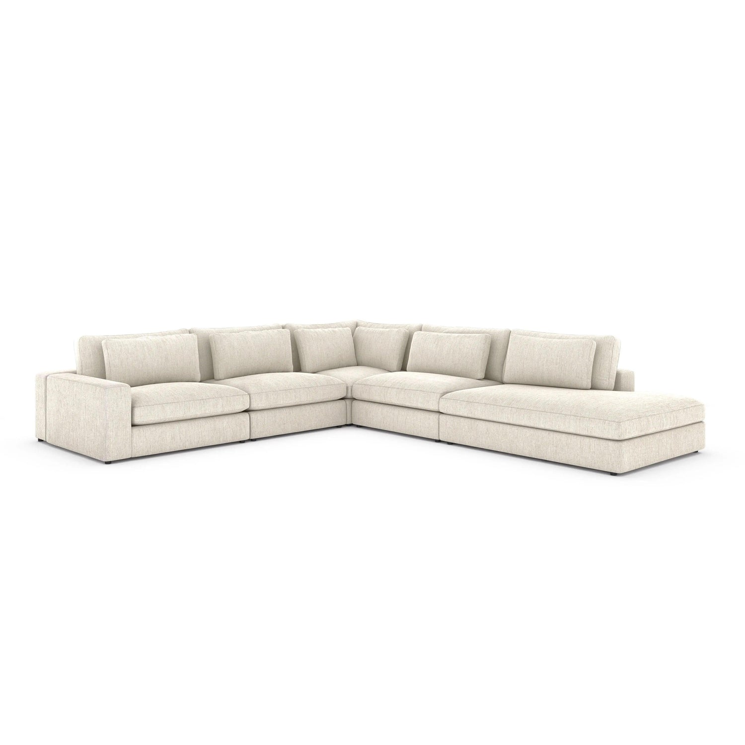 Four Hands Bloor 4 Pc Sectional With Bumper Chaise - Home Elegance USA