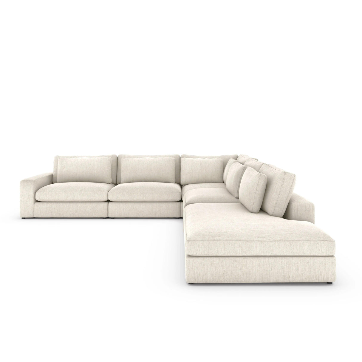 Four Hands Bloor 4 Pc Sectional With Bumper Chaise - Home Elegance USA