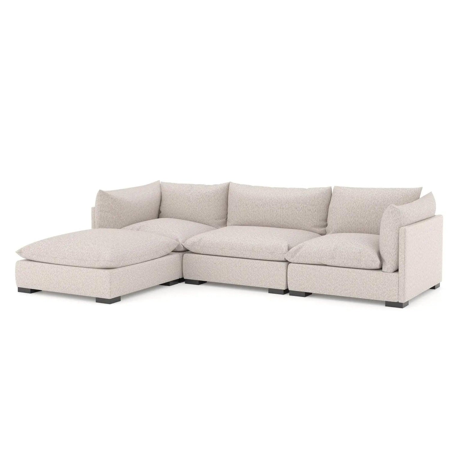 Four Hands Westwood 3 Pc Sectional With Ottoman - Home Elegance USA