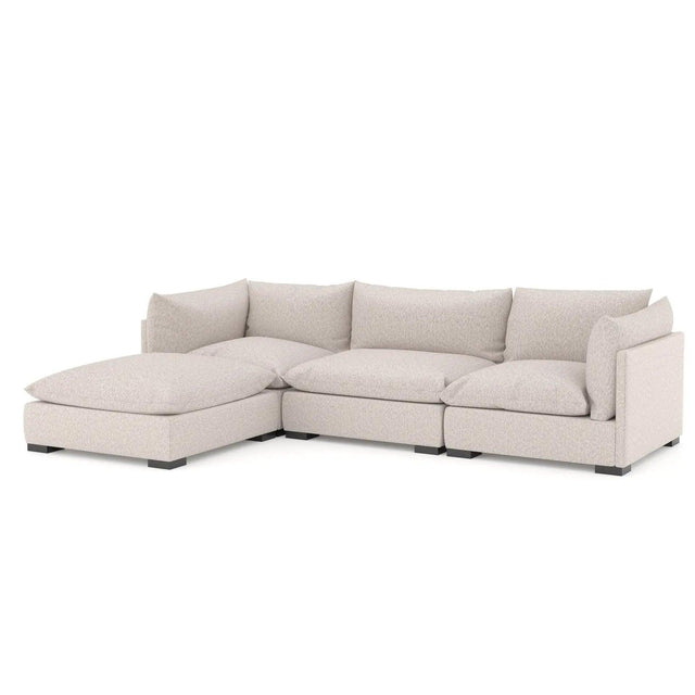Four Hands Westwood 3 Pc Sectional With Ottoman - Home Elegance USA