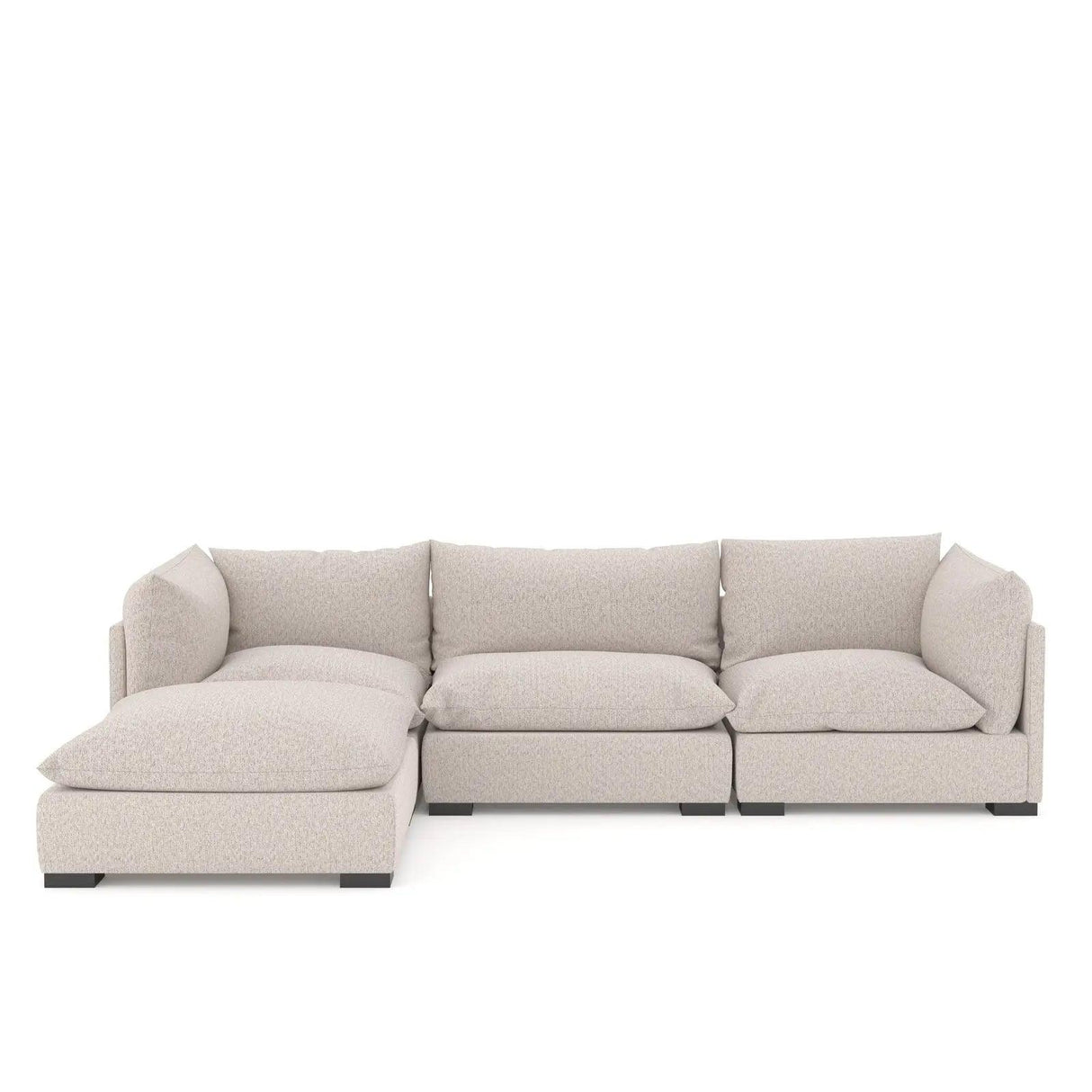 Four Hands Westwood 3 Pc Sectional With Ottoman - Home Elegance USA