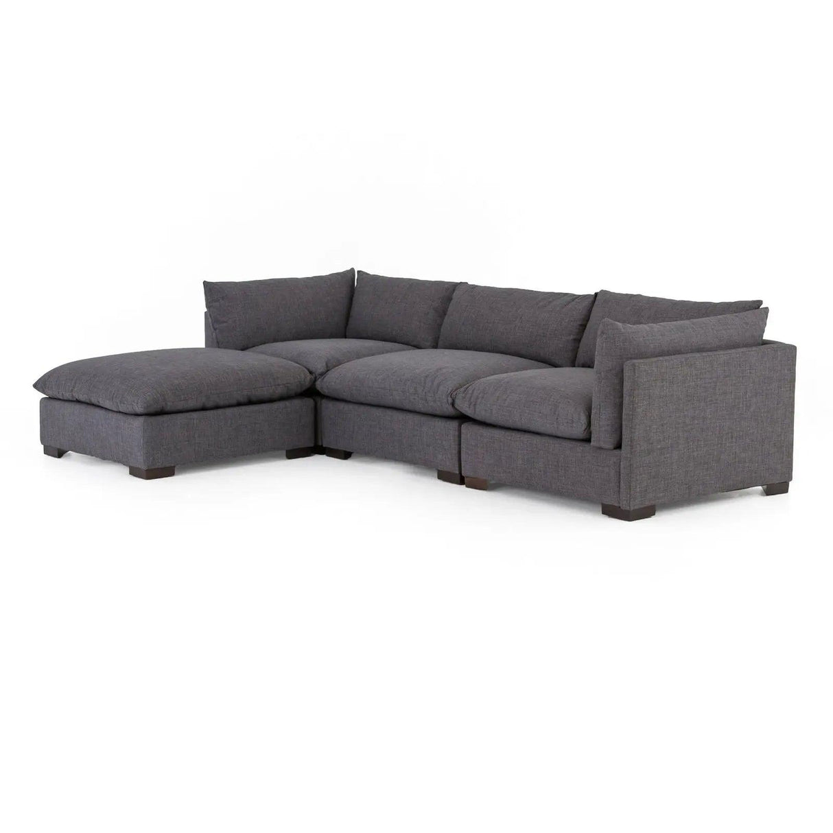 Four Hands Westwood 3 Pc Sectional With Ottoman - Home Elegance USA
