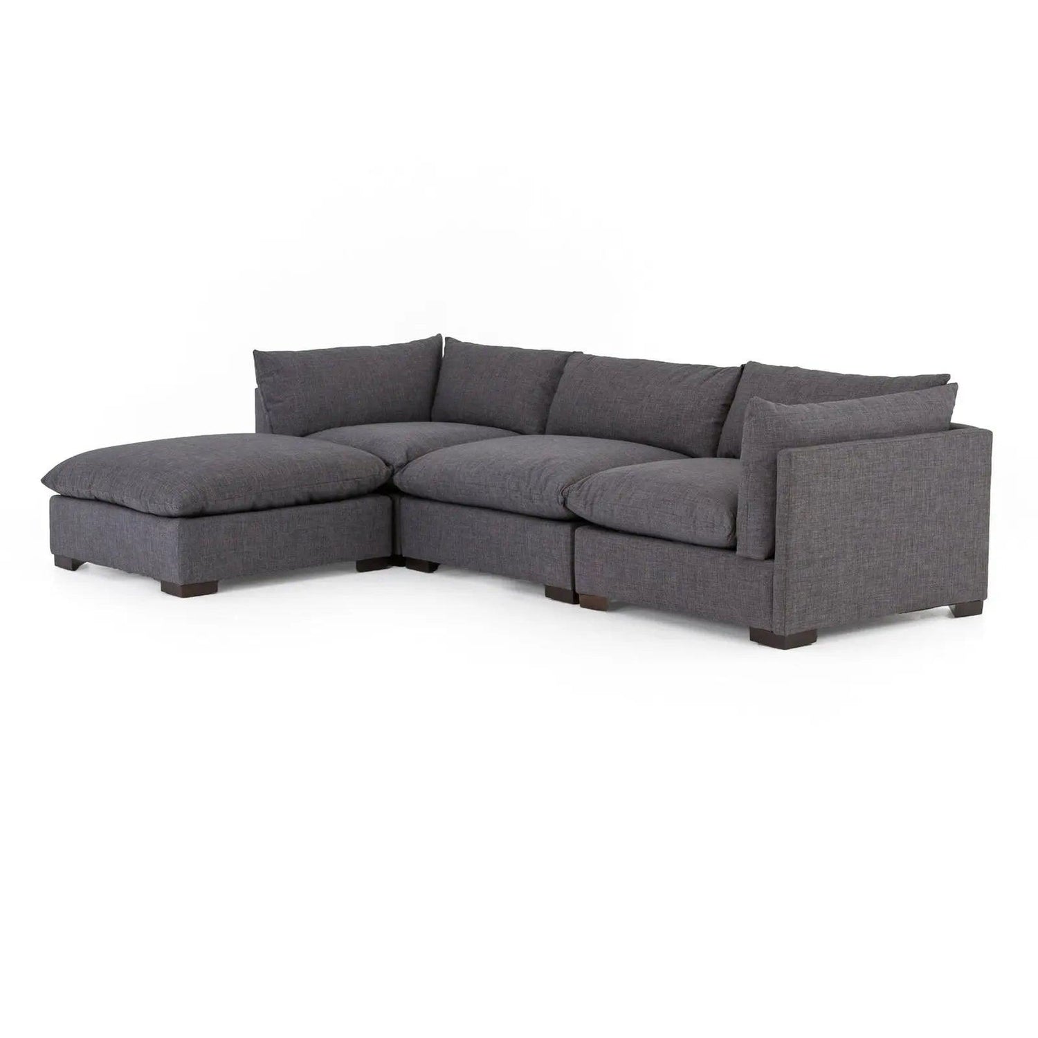 Four Hands Westwood 3 Pc Sectional With Ottoman - Home Elegance USA