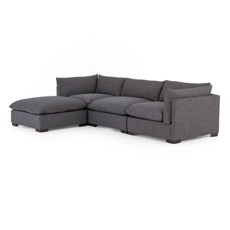 Four Hands Westwood 3 Pc Sectional With Ottoman - Home Elegance USA