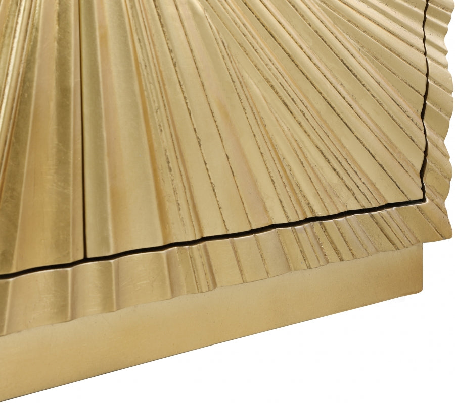 Golda Sideboard-Buffet In Gold - 324 | Meridian - Home Elegance USA