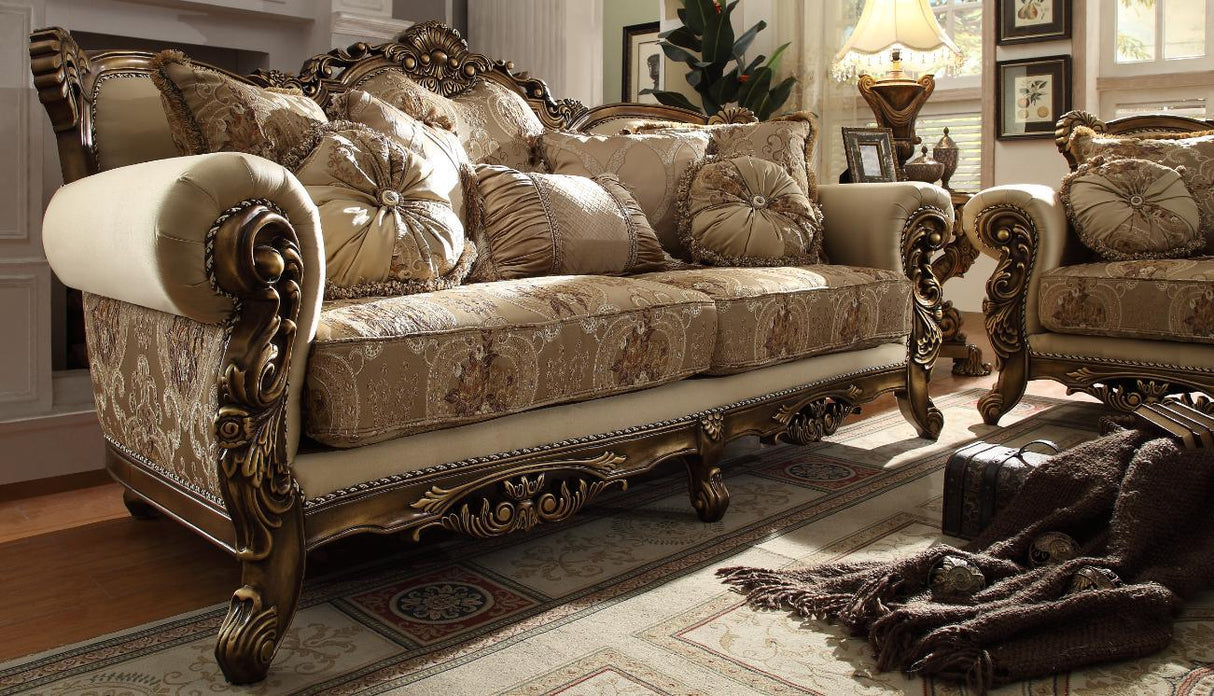 Hd-506 Traditional Living Room Set - Sofa & Loveseat | Homey Design - Home Elegance USA