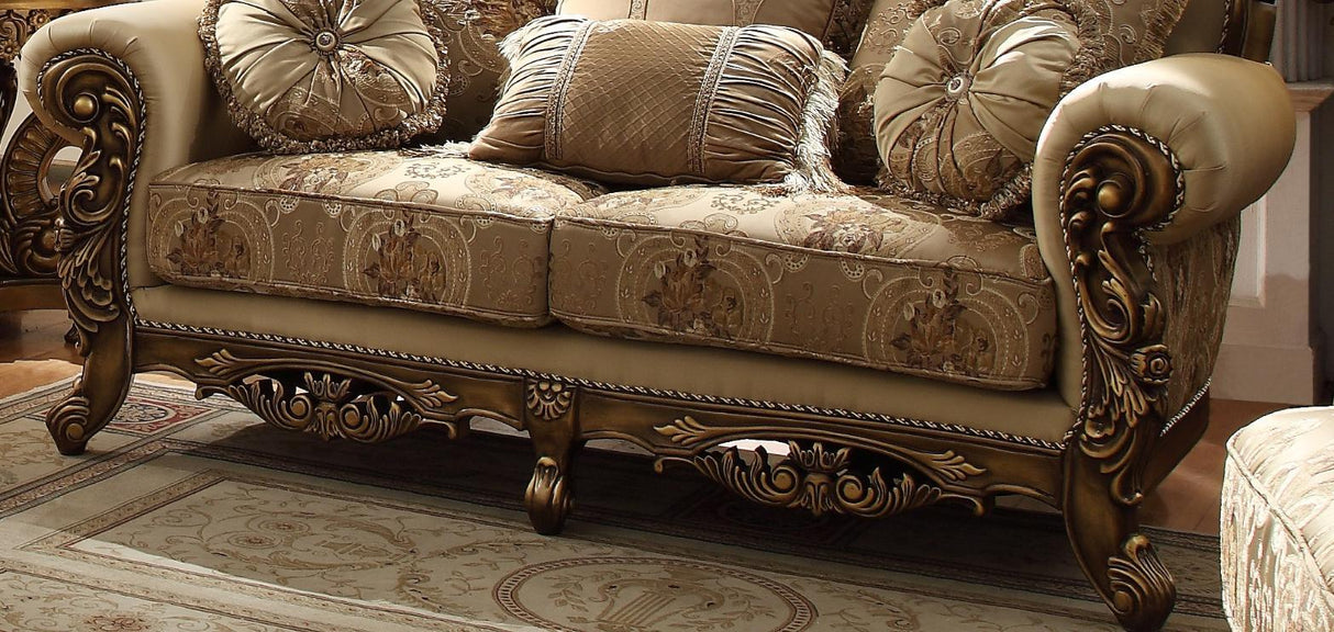 Hd-506 Traditional Living Room Set - Sofa & Loveseat | Homey Design - Home Elegance USA