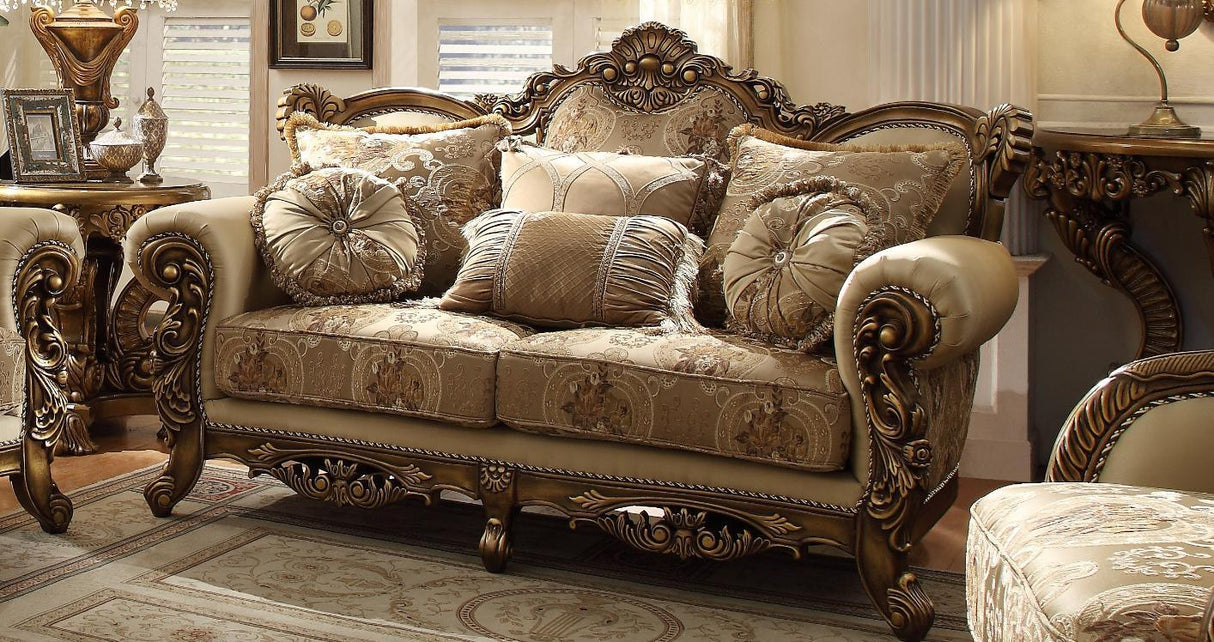 Hd-506 Traditional Living Room Set - Sofa & Loveseat | Homey Design - Home Elegance USA