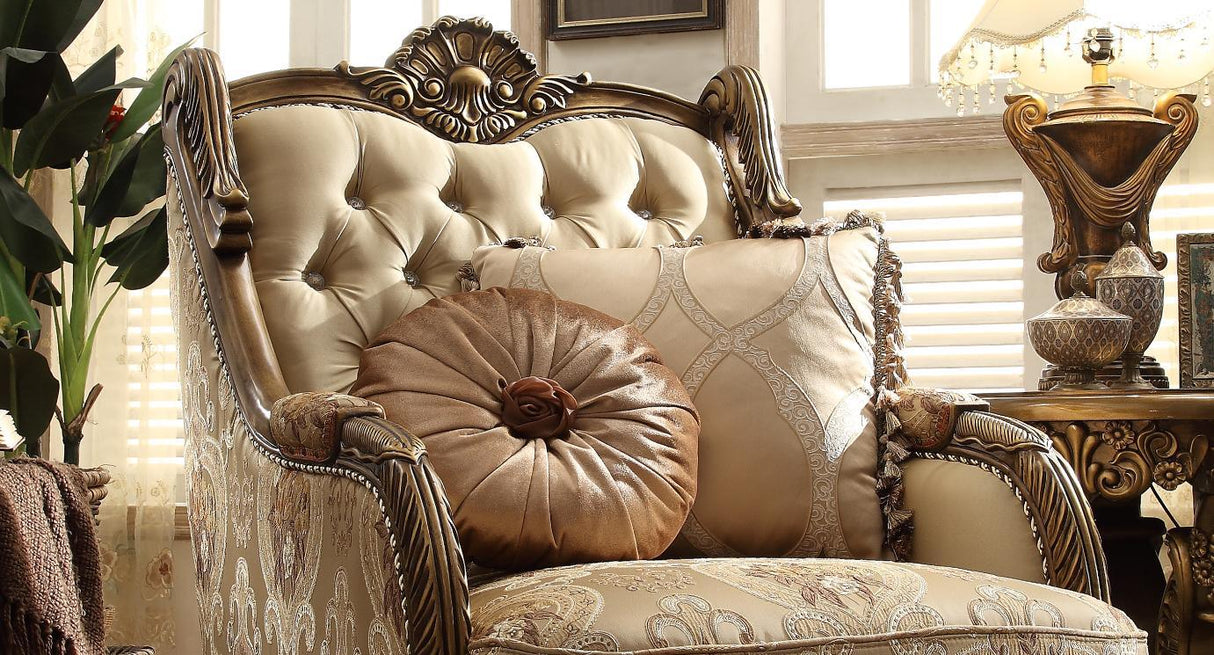 Hd-506 Traditional Living Room Set - Sofa & Loveseat | Homey Design - Home Elegance USA
