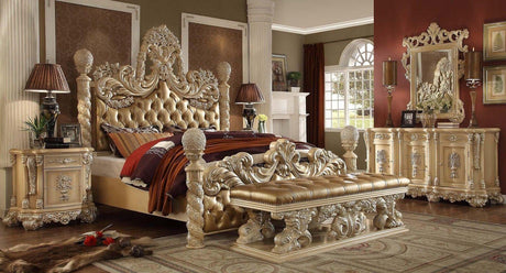 HD-7266 Bedroom Set in Pickle Frost Finish by Homey Design
