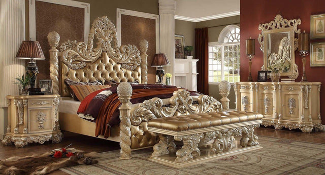 HD-7266 Bedroom Set in Pickle Frost Finish by Homey Design