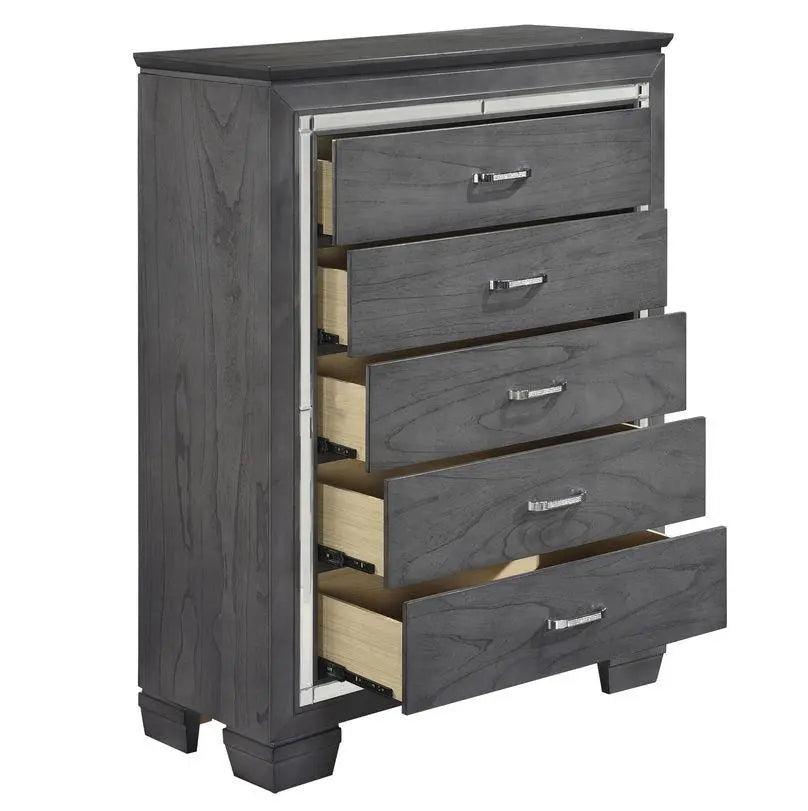 Allura Chest In Gray 1916Gy - 9 | Homelegance | Home Elegance USA