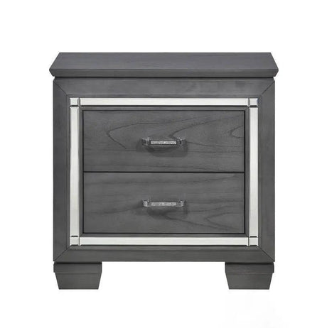 Allura Nightstand In Gray 1916Gy - 4 | Homelegance | Home Elegance USA