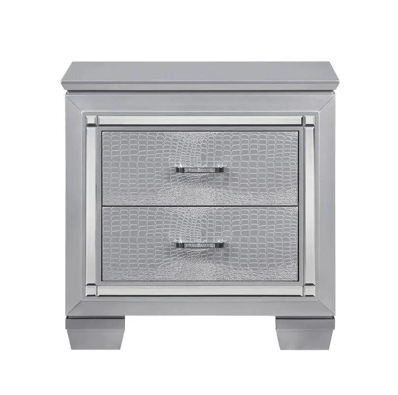 Allura Nightstand In Silver 1916 - 4 | Homelegance | Home Elegance USA