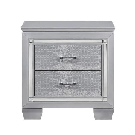 Allura Nightstand In Silver 1916 - 4 | Homelegance | Home Elegance USA
