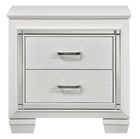 Allura Nightstand In White 1916W - 4 | Homelegance | Home Elegance USA