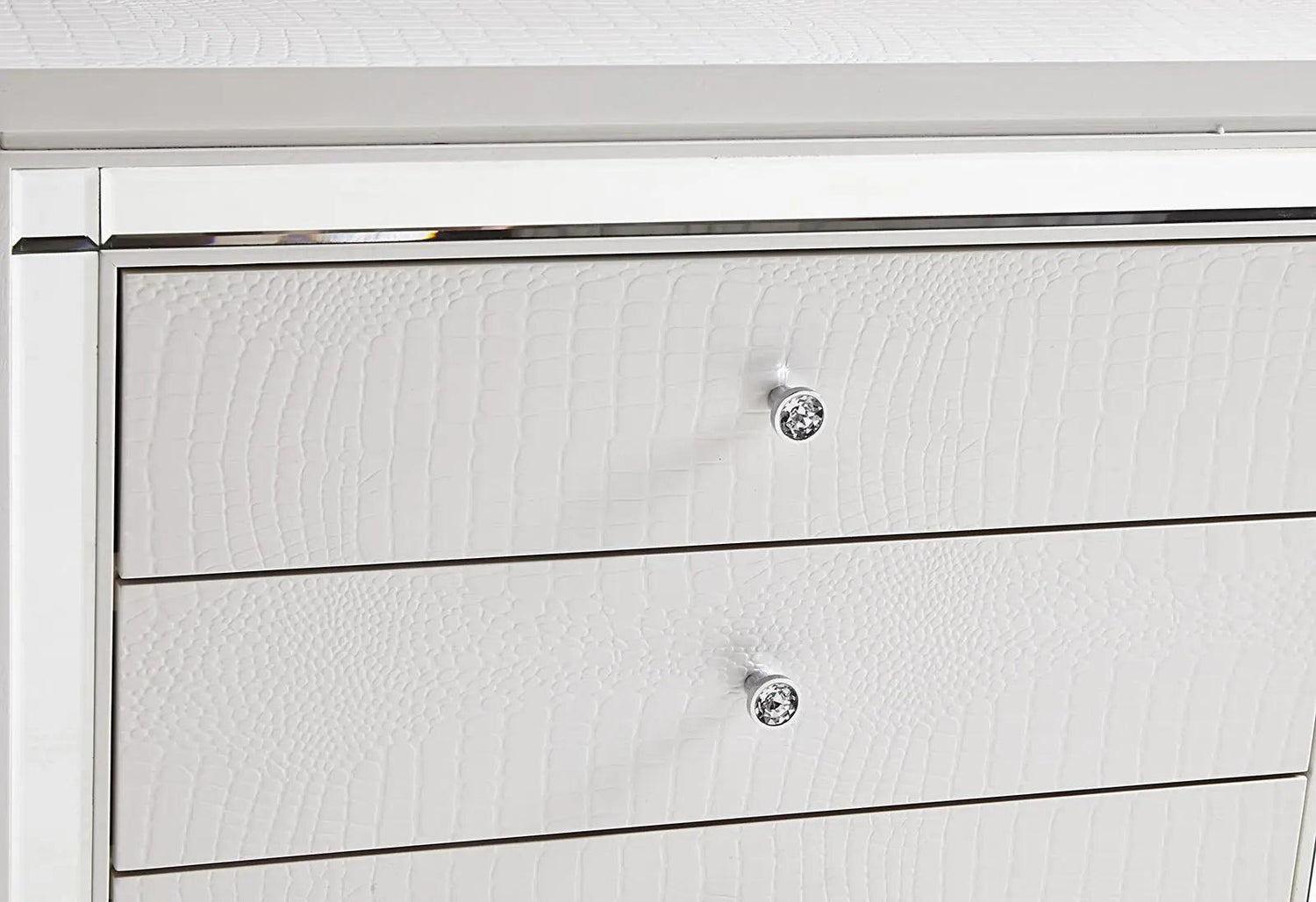 Alonza 3 Drawer Nightstand In White 1845 - 4 | Homelegance | Home Elegance USA