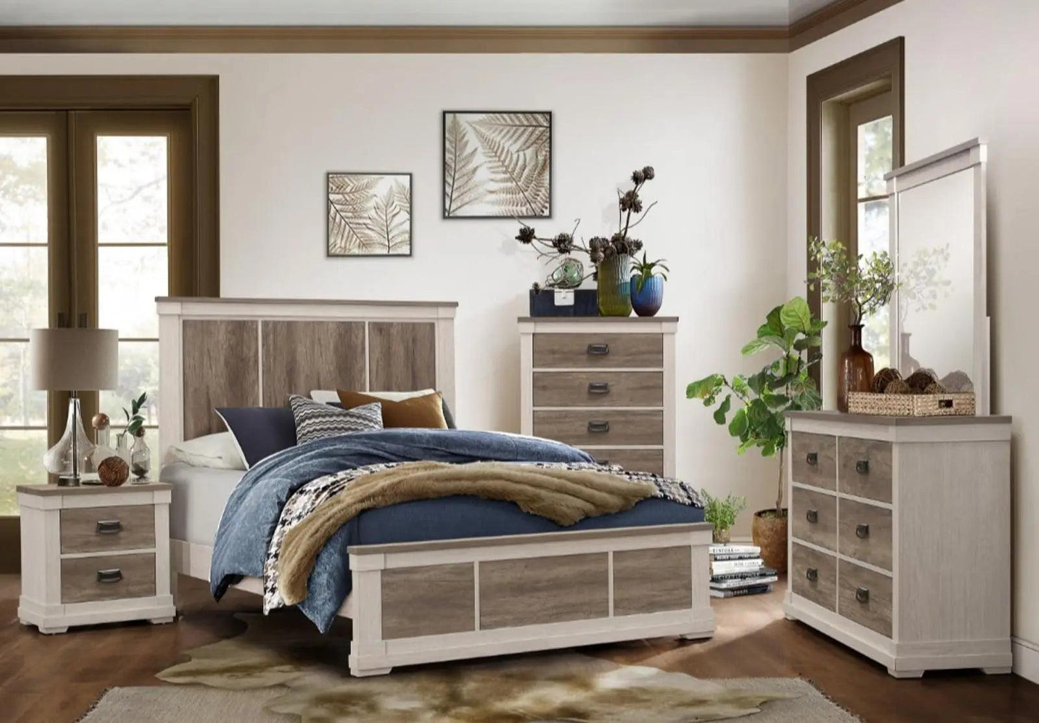 Arcadia Chest In White & Weathered Gray 1677 - 9 | Homelegance | Home Elegance USA