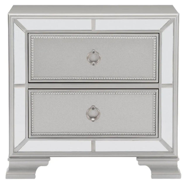 Avondale Nightstand In Silver 1646 - 4 | Homelegance | Home Elegance USA