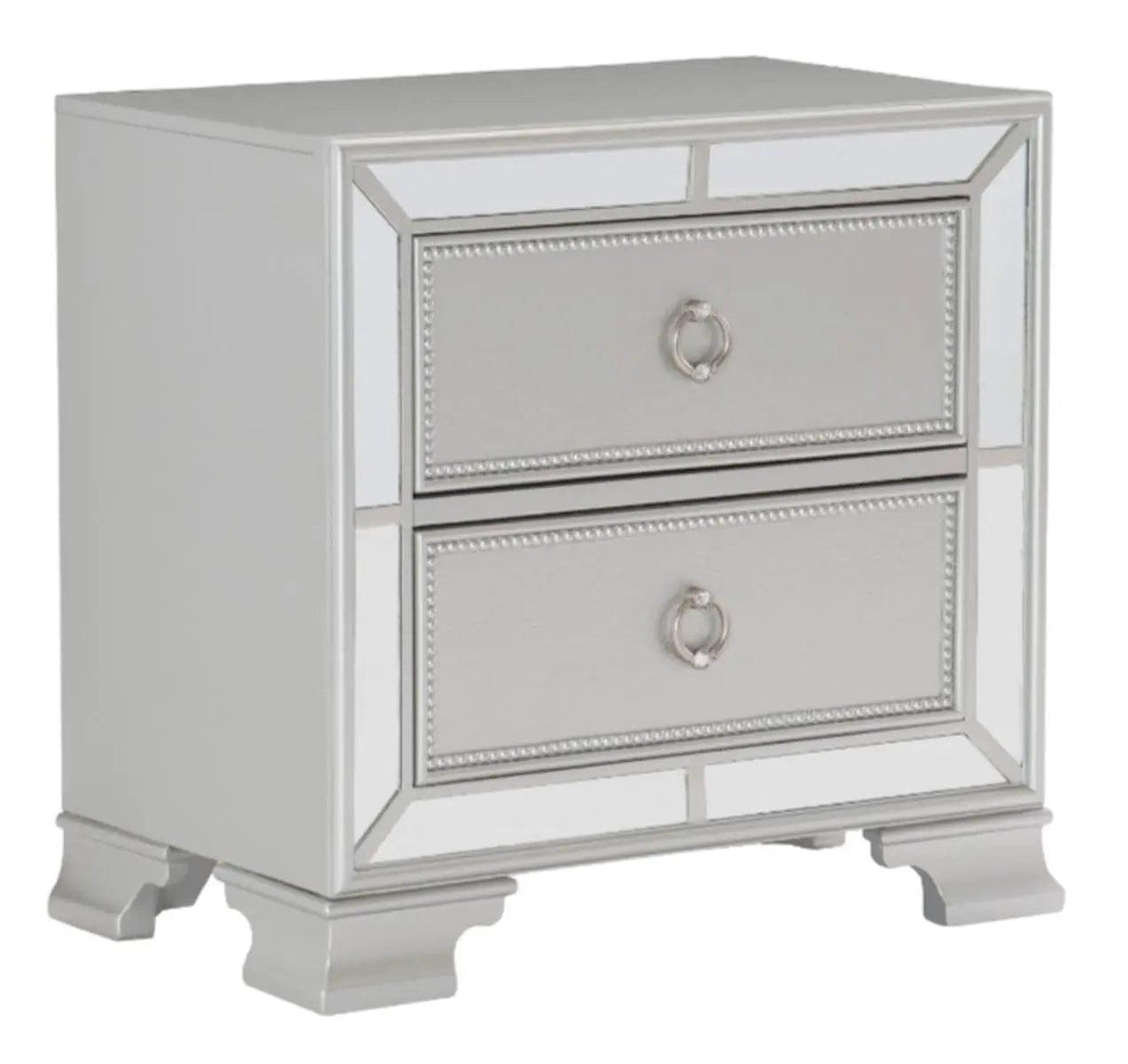 Avondale Nightstand In Silver 1646 - 4 | Homelegance | Home Elegance USA