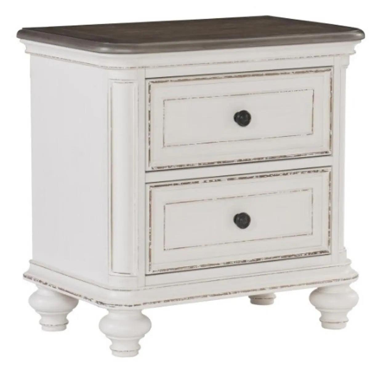 Baylesford Nightstand In Two Tone 1624W - 4 | Homelegance | Home Elegance USA