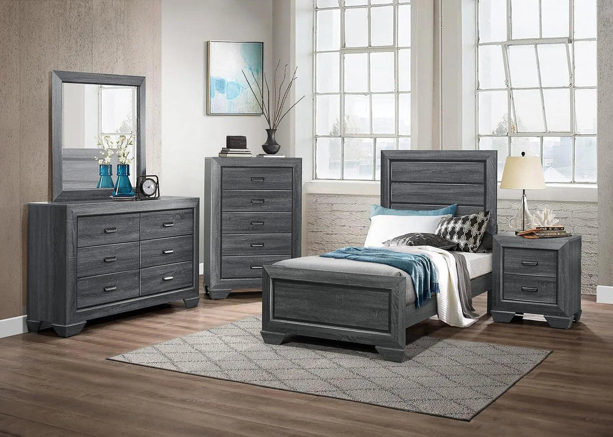 Beechnut 5 Drawer Chest In Gray 1904Gy - 9 | Homelegance | Home Elegance USA